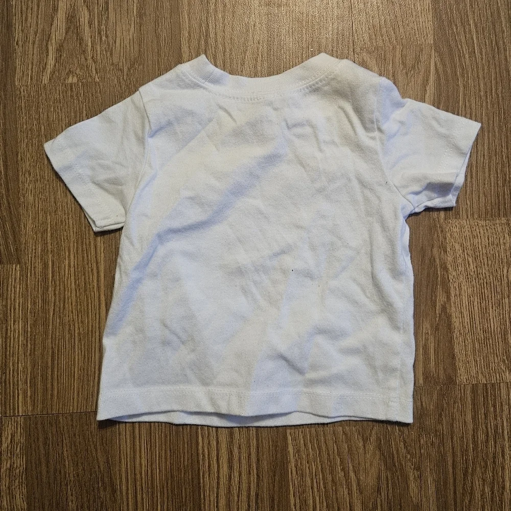 Carter's White Dinosaur Skateboard Tee